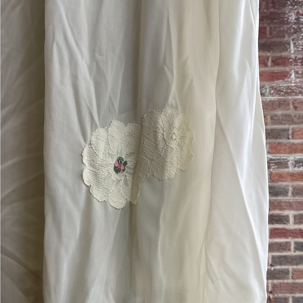Vintage Elegant White Lace Slip Dress - Picture 3 of 5